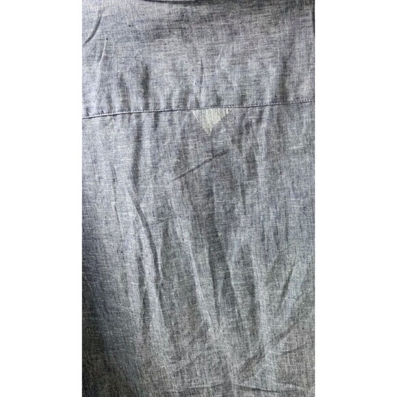Tenth Ocean Shirt Mens XXL Gray Washable Linen NWT Button Up Short Sleeve - Picture 6 of 6